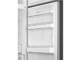 Отдельностоящий двухдверный холодильник, стиль 50-х годов, 60 см, Серый Smeg FAB30RSV3