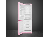 Отдельностоящий двухдверный холодильник, стиль 50-х годов, 60 см, Розовый Smeg FAB32LPK3