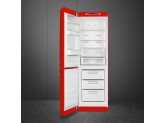 Отдельностоящий двухдверный холодильник, стиль 50-х годов, 60 см, Красный Smeg FAB32LRD3
