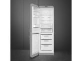 Отдельностоящий двухдверный холодильник, стиль 50-х годов, 60 см, Серебристый Smeg FAB32LSV5