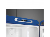 Отдельностоящий двухдверный холодильник, стиль 50-х годов, 60 см, Синий Smeg FAB32RBE3