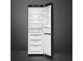 Отдельностоящий двухдверный холодильник, стиль 50-х годов, 60 см, Чёрный Smeg FAB32RBL3