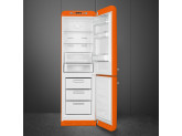 Отдельностоящий двухдверный холодильник, стиль 50-х годов, 60 см, Оранжевый Smeg FAB32ROR3