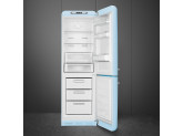Отдельностоящий двухдверный холодильник, стиль 50-х годов, 60 см, Голубой Smeg FAB32RPB3