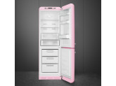 Отдельностоящий двухдверный холодильник, стиль 50-х годов, 60 см, Розовый Smeg FAB32RPK3