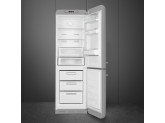 Отдельностоящий двухдверный холодильник, стиль 50-х годов, 60 см, Серебристый Smeg FAB32RSV3