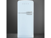 Отдельностоящий двухдверный холодильник, стиль 50-х годов, 80 см, Голубой Smeg FAB50LPB