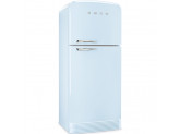 Отдельностоящий двухдверный холодильник, стиль 50-х годов, 80 см, Голубой Smeg FAB50RPB