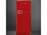 Отдельностоящий двухдверный холодильник, стиль 50-х годов, 80 см, Красный Smeg FAB50RRD