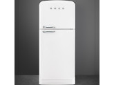 Отдельностоящий двухдверный холодильник, стиль 50-х годов, 80 см, Белый Smeg FAB50RWH