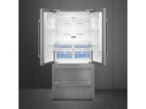 Отдельностоящий холодильник с французской дверью, Нержавеющая сталь Smeg FQ55FXE1