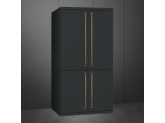Отдельностоящий 4-х дверный холодильник Side-by-Side, 92 см, Антрацит Smeg FQ60CAO5