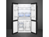 Отдельностоящий 4-х дверный холодильник Side-by-Side, Чёрный Smeg FQ60N2PE1