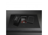 Индукционная варочная панель со встроенной вытяжкой, 80 см, Чёрный Smeg HOBD682D