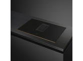 Индукционная варочная панель со встроенной вытяжкой, 80 см, Чёрный Smeg HOBD682R