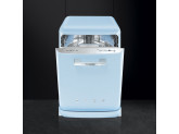 Отдельностоящая посудомоечная машина в стиле 50-х годов, 60 см, Голубой Smeg LVFABPB