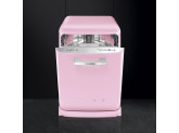 Отдельностоящая посудомоечная машина в стиле 50-х годов, 60 см, Розовый Smeg LVFABPK
