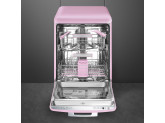 Отдельностоящая посудомоечная машина в стиле 50-х годов, 60 см, Розовый Smeg LVFABPK
