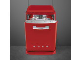 Отдельностоящая посудомоечная машина в стиле 50-х годов, 60 см, Красный Smeg LVFABRD