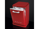 Отдельностоящая посудомоечная машина в стиле 50-х годов, 60 см, Красный Smeg LVFABRD