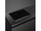 Индукционная варочная панель, 60 см, Антрацит Smeg SI764AOM