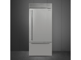 Отдельностоящий холодильник, 90 см, Нержавеющая сталь Smeg RF396RSIX