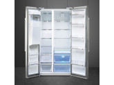 Отдельностоящий холодильник Side-by-Side, Нержавеющая сталь Smeg SBS63XED