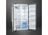 Отдельностоящий холодильник Side-by-Side, Нержавеющая сталь Smeg SBS63XED