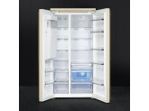Отдельностоящий холодильник Side-by-Side, Кремовый Smeg SBS8004PO