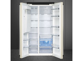 Отдельностоящий холодильник Side-by-Side, Кремовый Smeg SBS963P