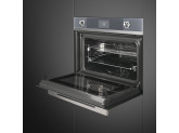Компактный духовой шкаф, комбинированный с микроволновой печью, 60 см, Серебристый Smeg SF4102MCS
