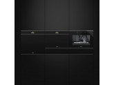 Компактный духовой шкаф, комбинированный с микроволновой печью, 60 см, Чёрный Smeg SF4604MCNX
