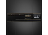Компактный духовой шкаф, комбинированный с микроволновой печью, 60 см, Чёрный Smeg SF4604PMCNR