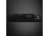 Компактный духовой шкаф, комбинированный с микроволновой печью, 60 см, Чёрный Smeg SF4604PMCNX