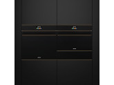 Многофункциональный духовой шкаф с функцией пиролиза, 60 см, Чёрный Smeg SFP6604NRE