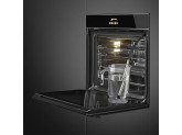 Многофункциональный духовой шкаф с функцией пароувлажнения, 60 см, Чёрный Smeg SFP6604STNX