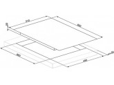 Индукционная варочная панель, 90 см, Белый Smeg SIM693DW