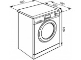 Отдельностоящая стиральная машина, 60 см, Белый Smeg SLB127-2