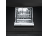 Полностью встраиваемая горизонтальная посудомоечная машина, 60 см, Серебристый Smeg STC75