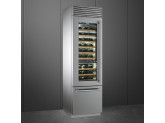 Винный холодильник отдельностоящий, 60 см, Нержавеющая сталь Smeg WF366LDX