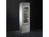 Винный холодильник отдельностоящий, 60 см, Нержавеющая сталь Smeg WF366RDX