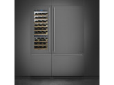 Винный холодильник встраиваемый, 60 см, Нержавеющая сталь Smeg WI66LS