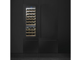Винный холодильник встраиваемый, 60 см, Нержавеющая сталь Smeg WI66RS