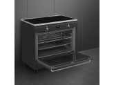 Отдельностоящий варочный центр, 90х60 см, Антрацит Smeg CG90IANT9