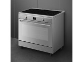 Отдельностоящий варочный центр, 90х60 см, Нержавеющая сталь Smeg CG90IXT9
