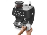 Кофемашина-эспрессо со встроенной кофемолкой Smeg EGF03BLMEU чёрный матовый