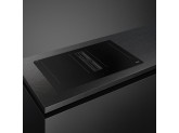 Индукционная варочная панель со встроенной вытяжкой, 83 см, Чёрный матовый Smeg HOBD382N2