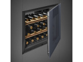 Холодильный шкаф для вина встраиваемый, 60 см, Neptune Grey Smeg CVI121G