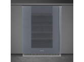 Холодильный шкаф для вина встраиваемый, 82 см, Серый Smeg CVI138LS3