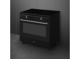 Отдельностоящий варочный центр, 90х60 см Smeg CX91IMBL, Чёрный